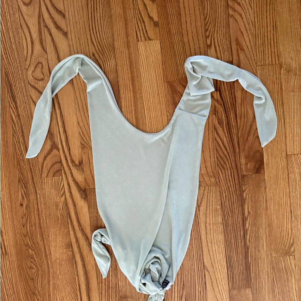 SHEIN Light green top (can tie multiple different ways)